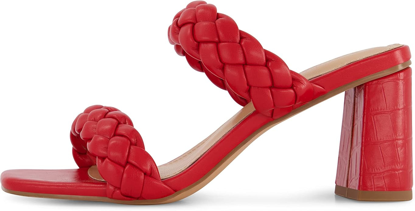 Dunes + CUSHIONAIRE Technology Women's Iris braided Heel Sandal +Memory Foam and Wide Widths Avai... | Amazon (US)