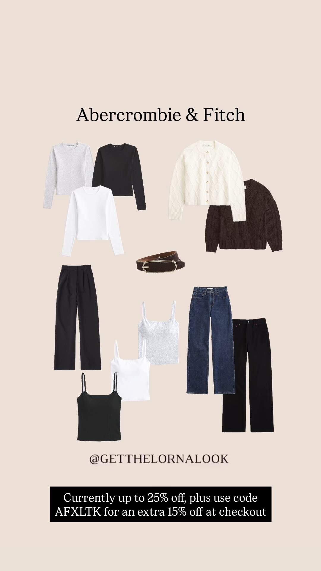 Abercrombie & Fitch🍂 Up to 25% off, plus use code AFXLTK for an extra 15% off at checkout🤍🥰

#LTKautumn #LTKuk #LTKwinter