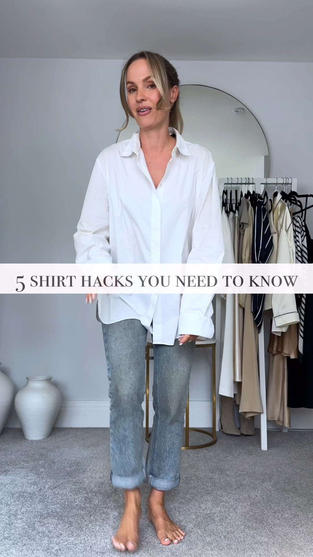 Five shirt hacks you need to know ☝🏻

Would you find 1,2,3,4, or 5 more useful? 

(Save this for later… you’ll thank yourself on your next trip.)

A classic white shirt is one of the most hard-working items you can own. With a few simple tweaks, it goes from relaxed to refined, beach to boardroom, and everything in between.

I’ve personally used hack No. 5 when going straight from a meeting to dinner with the girls. I’m aware it is a slightly controversial one but it genuinely transformed the look with zero effort.

🤍You can find the items I’m wearing in my link in bio, or just comment “link” and I will DM the links to you 🤍

…and if you want to start your own wardrobe journey, I suggest you begin with the 7 day wardrobe reset. Just comment “reset” and I will send you a dm. (Use the code “FIRST40” for 40% off)

#tessmontgomery #fashionhacks #stylinghacks #wardrobeexpert

#LTKTravel #LTKOver40 #LTKstorytime