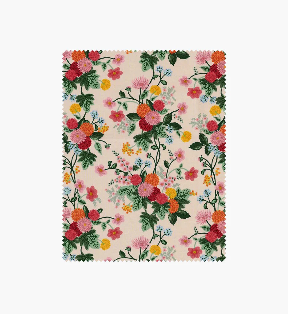 Dahlia Rayon Fabric - Blush | Rifle Paper Co.