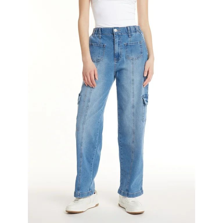 Madden NYC Women's Skater Cargo Jeans, Sizes XS-3XL | Walmart (US)