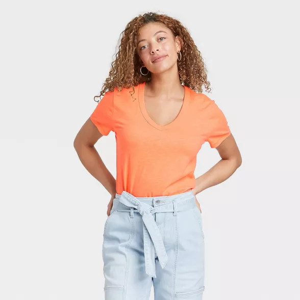 Women's Short Sleeve V-Neck T-Shirt - Universal Thread™ | Target