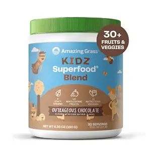Amazing Grass Kidz Superfood: Organic Greens, Fruits, Veggies, Beet Root Powder & Probiotics for ... | Amazon (US)