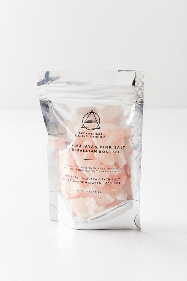 Adorn Raw Essentials Pure Himalayan Pink Bath Salt | Urban Outfitters US