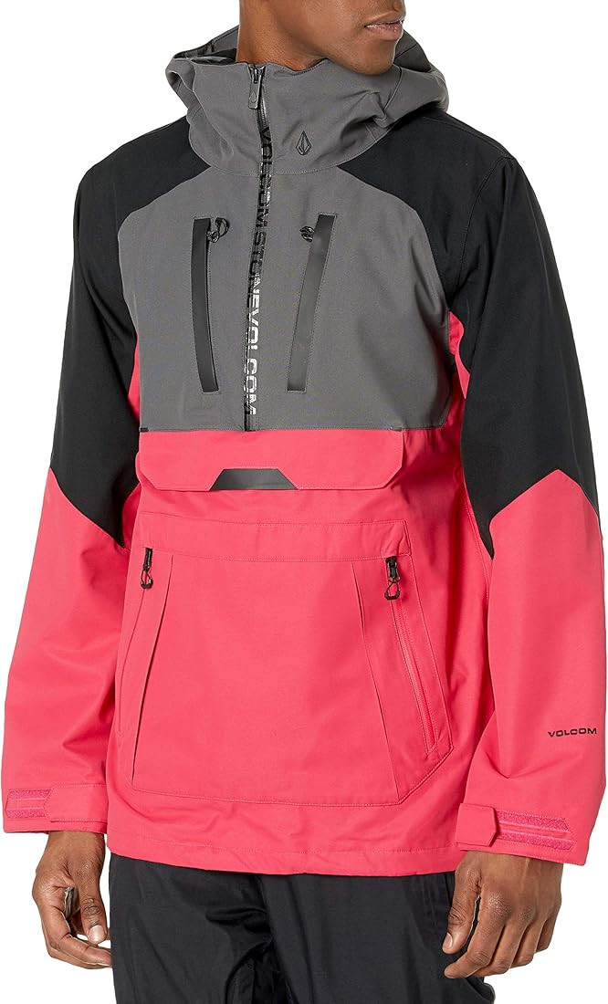 Volcom Men's Brighton Pullover Anarok Hooded Snowboard Jacket | Amazon (US)