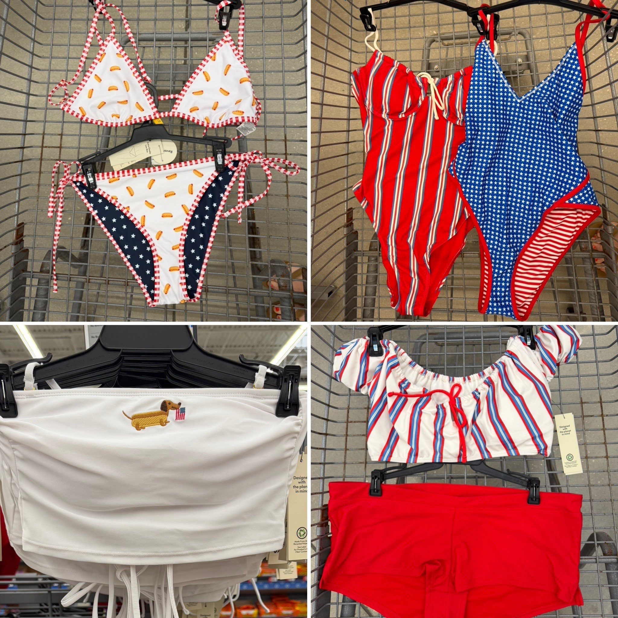 vacation outfits beach
Be festive with these red white and blue women’s bathing suits for Memorial Day and July 4th! 🇺🇸🎆

No Boundaries Striped Underwire One Piece Swimsuit

No Boundaries Summer Print Reversible Triangle Halter Bikini Top Hot Dogs 

No Boundaries Embroidered Bandeau Cropped Tankini Top Weiner Dog 

No Boundaries Striped Swim Bikini Top with Cap Sleeves

No Boundaries Stars and Stripes Reversible Binded One Piece Swimsuit

#LTKSwim #LTKSeasonal #LTKBeauty
