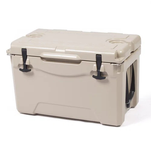 LUCKYREMORE 35 Quarts Ice Chest Cooler , Khaki | Wayfair North America
