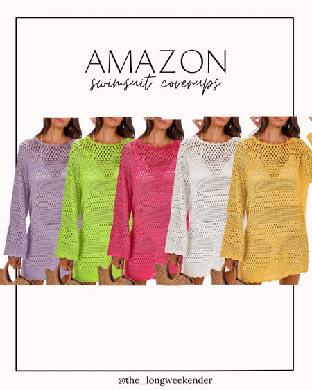 My favorite Amazon crochet coverup comes in alll the colors! Perfect for the beach or pool! 

Coverup, swimsuit coverup, vacation outfit, vacation outfit ideas 

#LTKtravel #LTKswim #LTKstyletip