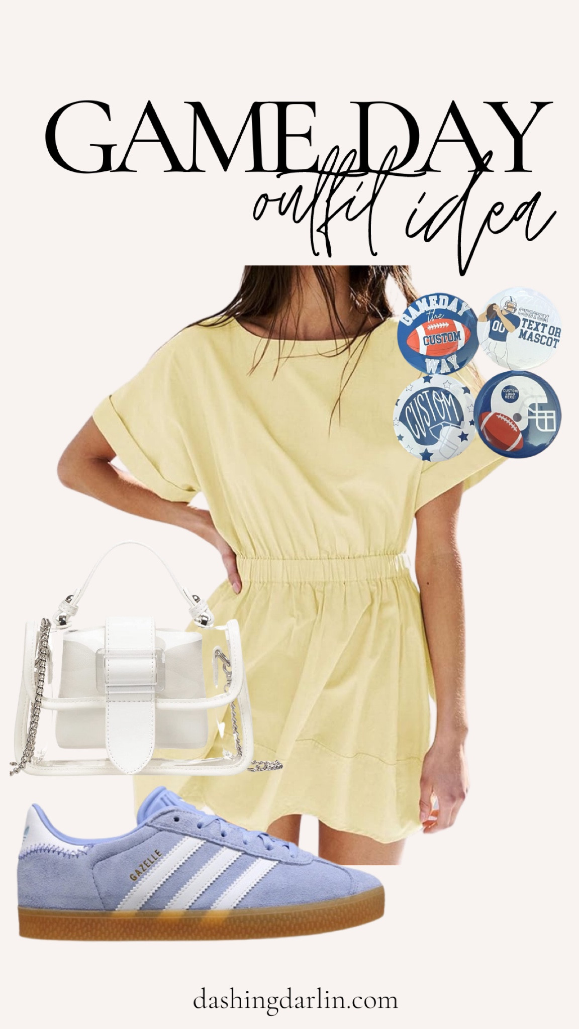 Game day outfit idea!! Comfy and cute!! 
I got size small in the dress. 
Linking some fun purse straps too!! 

#LTKFindsUnder50 #LTKStyleTip #LTKOver40