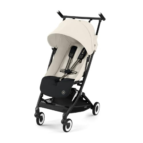 Cybex Libelle Lightweight Travel Baby Stroller with Ultra Compact Carry On Fold, Smooth Suspension, and One Hand Adjustable Recline, Travel System Ready, Canvas White | Amazon (US)