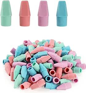 Mr. Pen- Pencil Top Erasers, Pastel Colors, 120 Pack, Pencil Erasers Toppers, Pencil Cap Erasers,... | Amazon (US)
