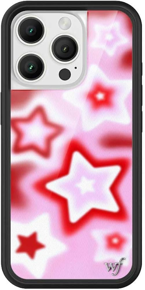 Wildflower Cases - Red Dream Star, Compatible with Apple iPhone 16 Pro | Red Pink White Space Aes... | Amazon (US)