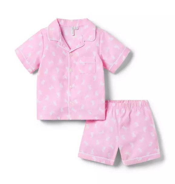 Good Night Classic Short Pajama In Bunny | Janie and Jack
