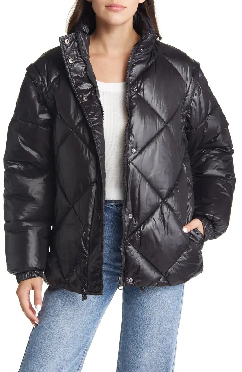 Topshop Convertible Puffer Jacket | Nordstrom | Nordstrom