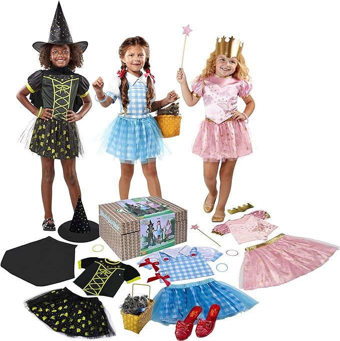Rubie's Girl's Wizard of Oz Trunk Set (Dorothy, Glinda the Good Witch, Wicked Witch of the West),... | Amazon (US)