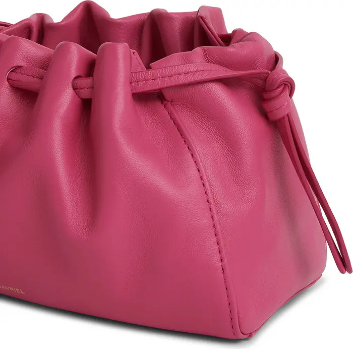 Mini Bloom Leather Drawstring Bag | Nordstrom