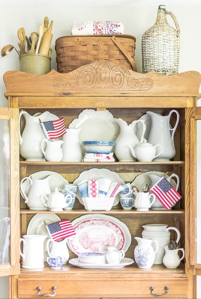 Simple additions can make any space look patriotic. #patriotic #redwhiteandblue #allamerican

#LTKSummerEdit #LTKHome