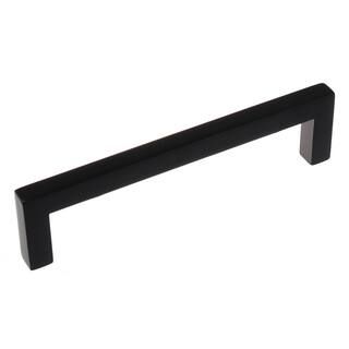 GlideRite 5 in. Matte Black Solid Square Cabinet Bar Drawer Center-to-Center Pulls (10-Pack) 8722... | The Home Depot