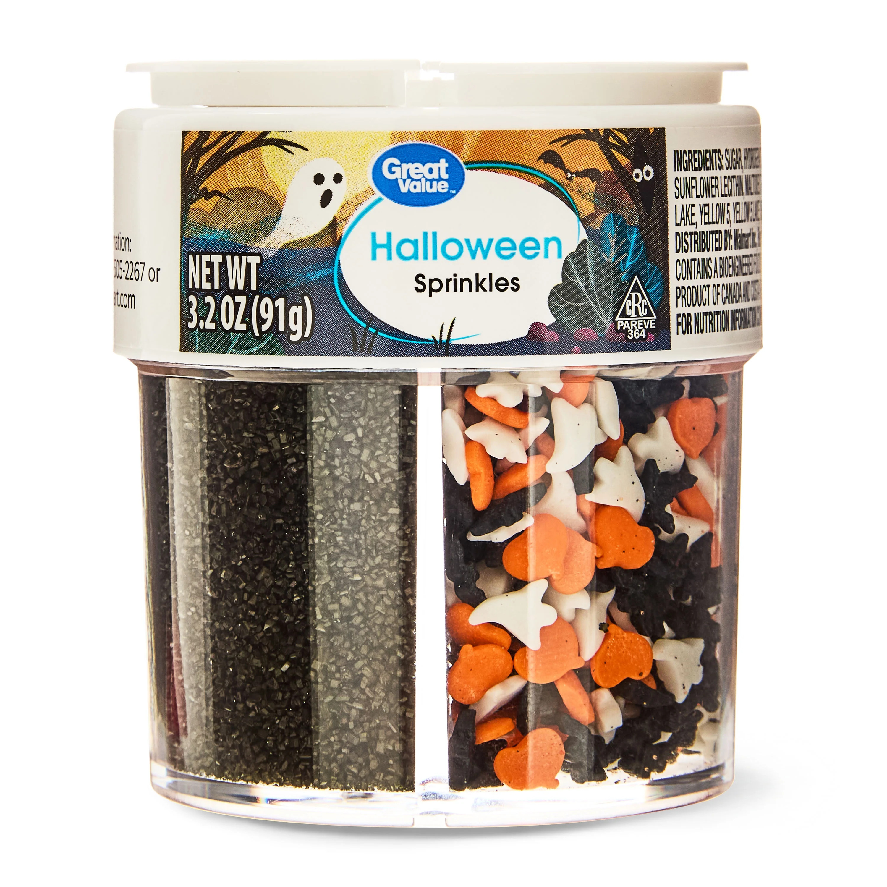 Great Value 4-Cell Halloween Sprinkle Mix, 3.2 oz | Walmart (US)