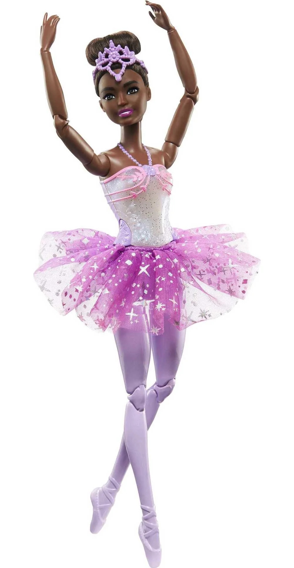 Barbie Dreamtopia Twinkle Lights Ballerina Doll, Brunette with Light-Up Feature Wearing Removable... | Walmart (US)