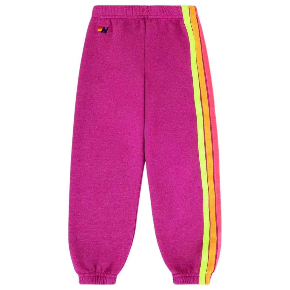 NEON 5 STRIPE MAGENTA/YELLOW/BLUE SWEATPANTS | Mini Dreamers