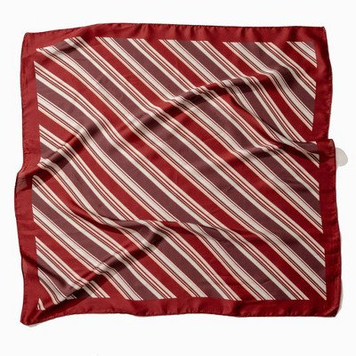 Frasier Sterling Striped Hair Scarf - Red/Cream | Target
