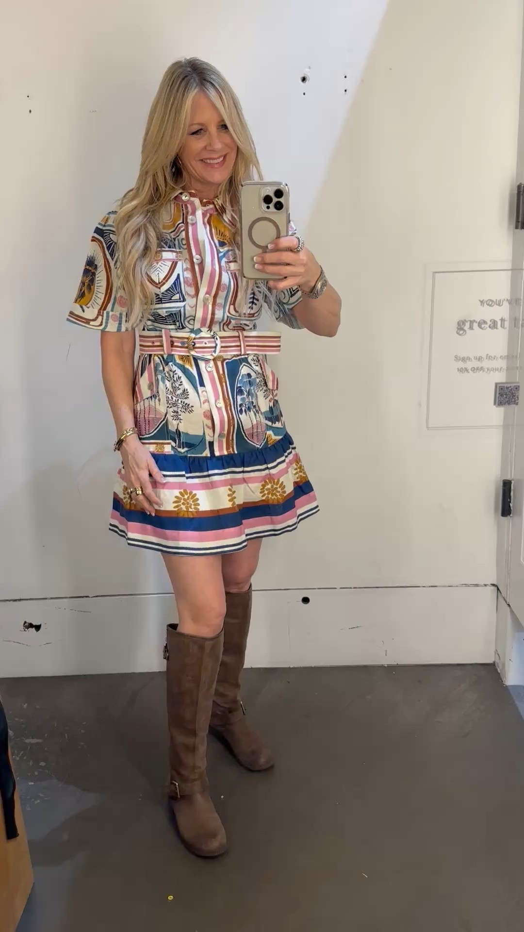 Farm Rio never disappoints! This gorgeous spring dress from Anthropologie is all about bold colors and playful prints—perfect for the season. Effortlessly chic and flattering, I’m wearing an XS, would size up to a small. 

Red Carpet of Life, LTK over 50, spring dress available 

#LTKWatchNow