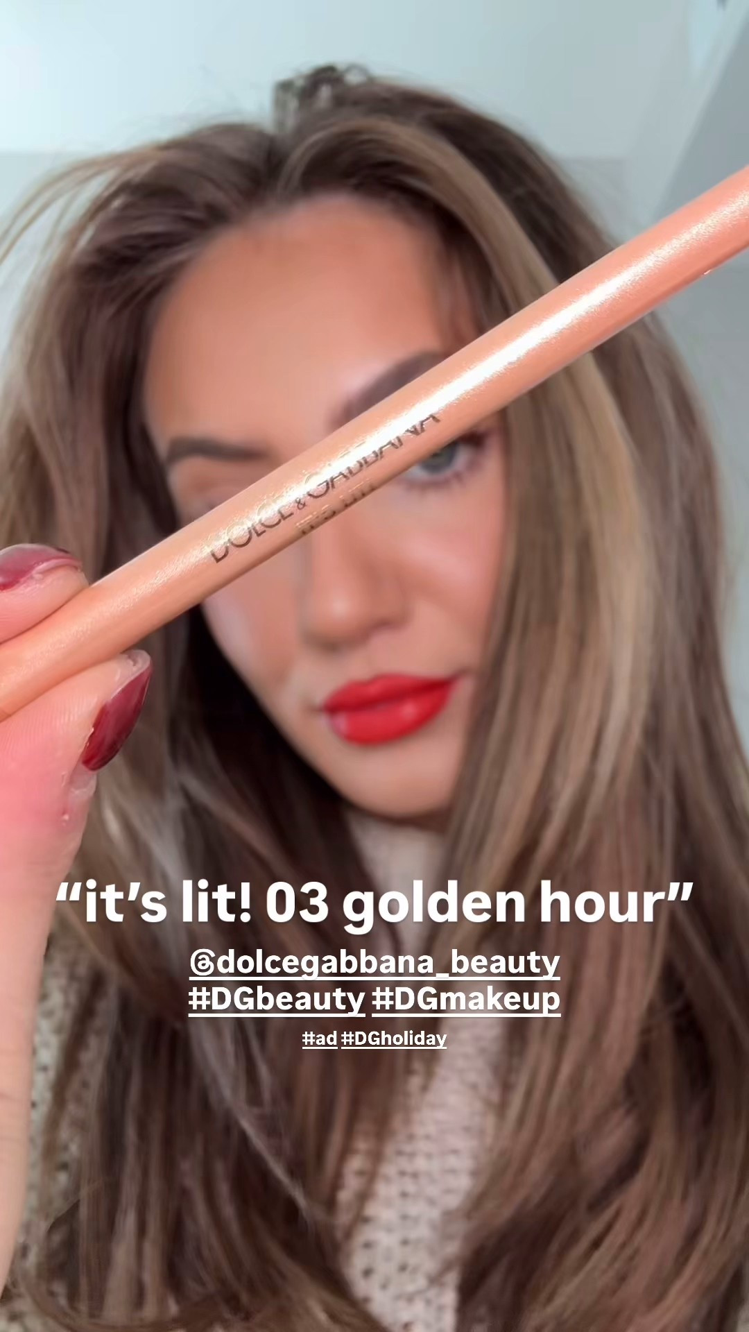 Glow this season with @dolcegabbana @dolcegabbana_beauty #DGholiday #DGmakeup #DGBEAUTY #ad