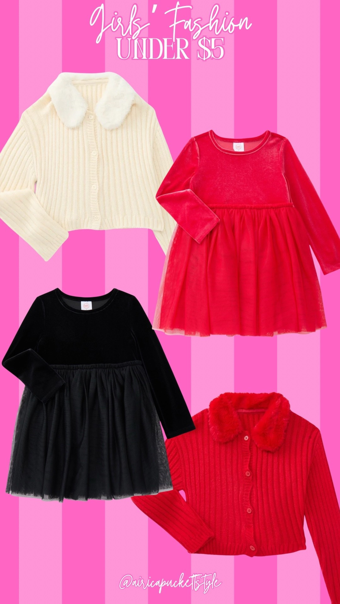 Girls’ Walmart fashion for $5

#LTKHoliday #LTKKids #LTKSeasonal