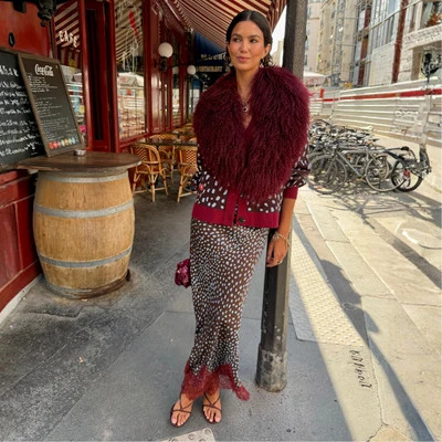 Chocolate Deer Midi Maeva Skirt | Never Fully Dressed US