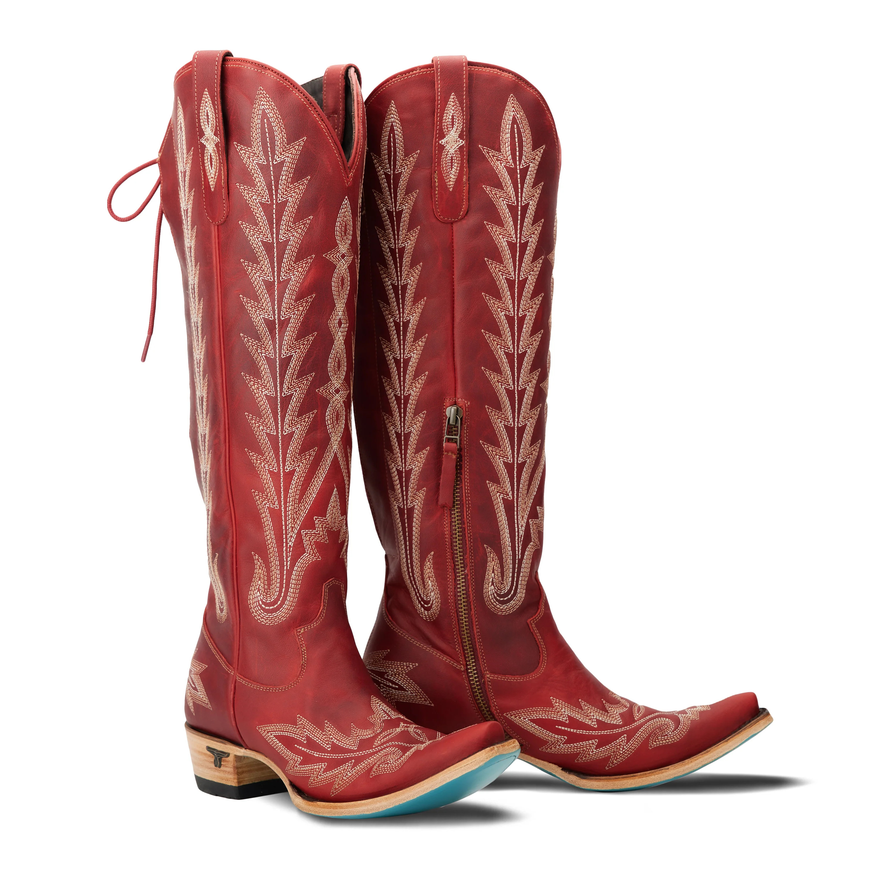 Lexington Knee High Corset - Smoldering Ruby | Lane Boots