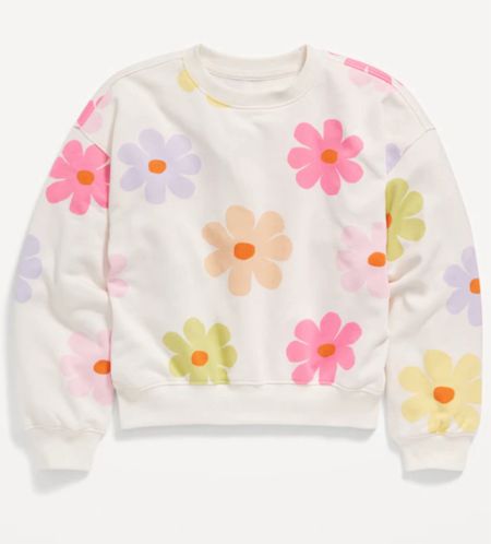 40% off girls Daisy crewneck. Love this style and print sweatshirt! 

#LTKkids #LTKstyletip #LTKsalealert