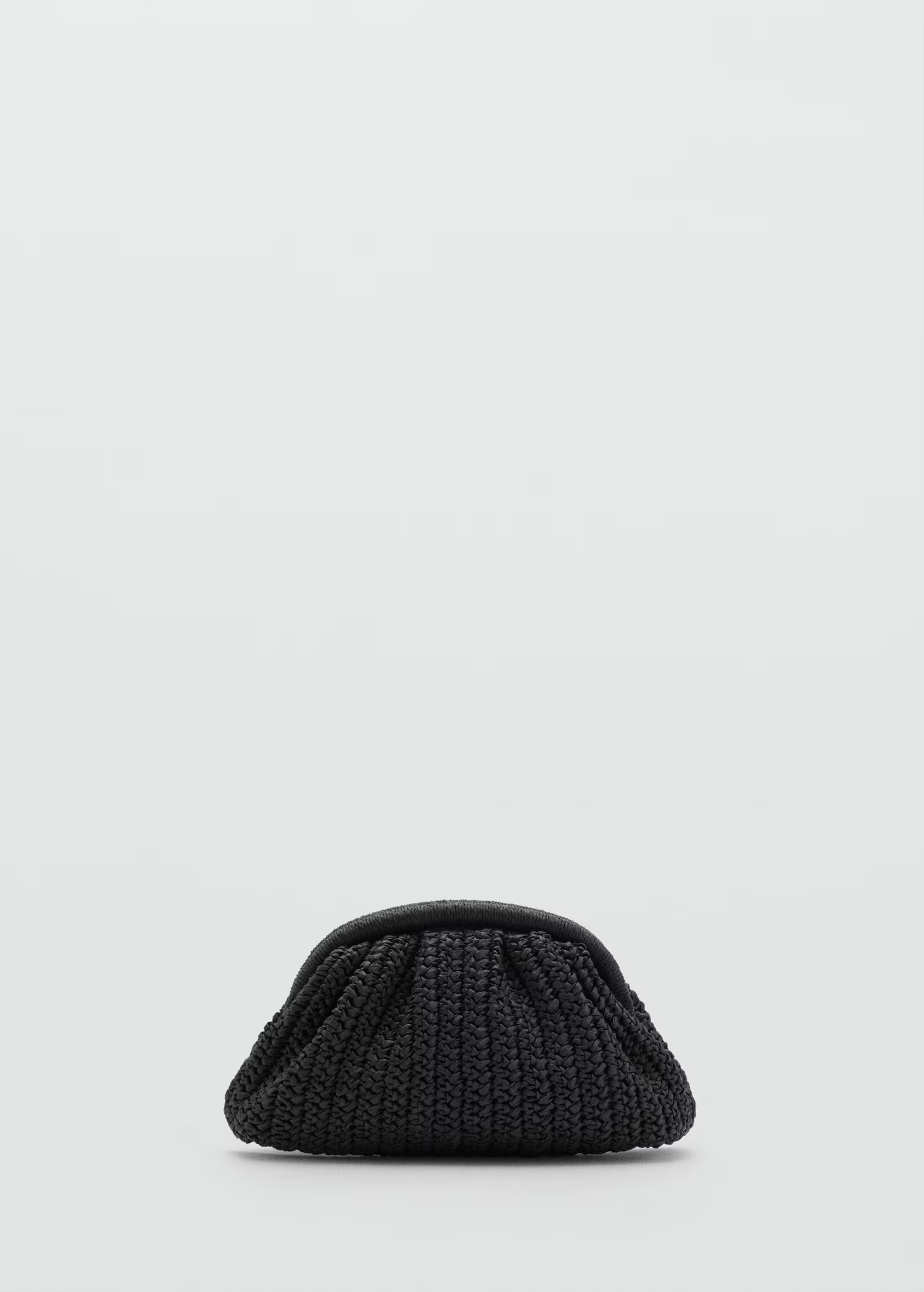 Natural fiber clutch bag - Women | MANGO United Kingdom | MANGO (UK)