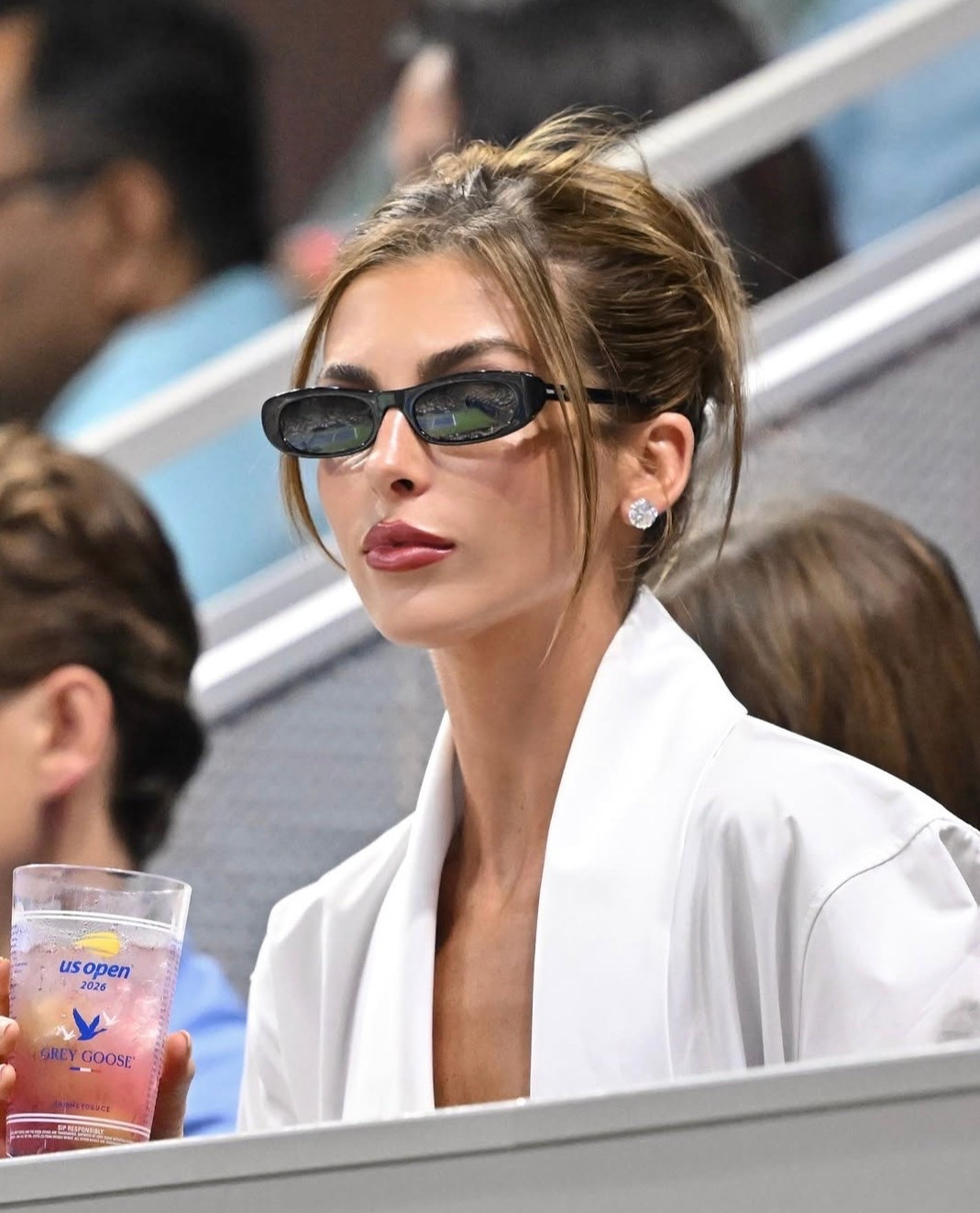 Paige Paul Black cat-eye injected sunglasses