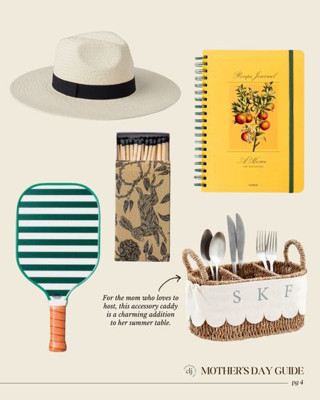 CLJ Mother’s Day Gift Guide 2024 🫶🏻 see the full list at ChrisLovesJulia.com 

Panama hat, recipe journal, matchbox, utensil holder, pickleball paddle

#LTKSeasonal #LTKfindsunder100 #LTKGiftGuide