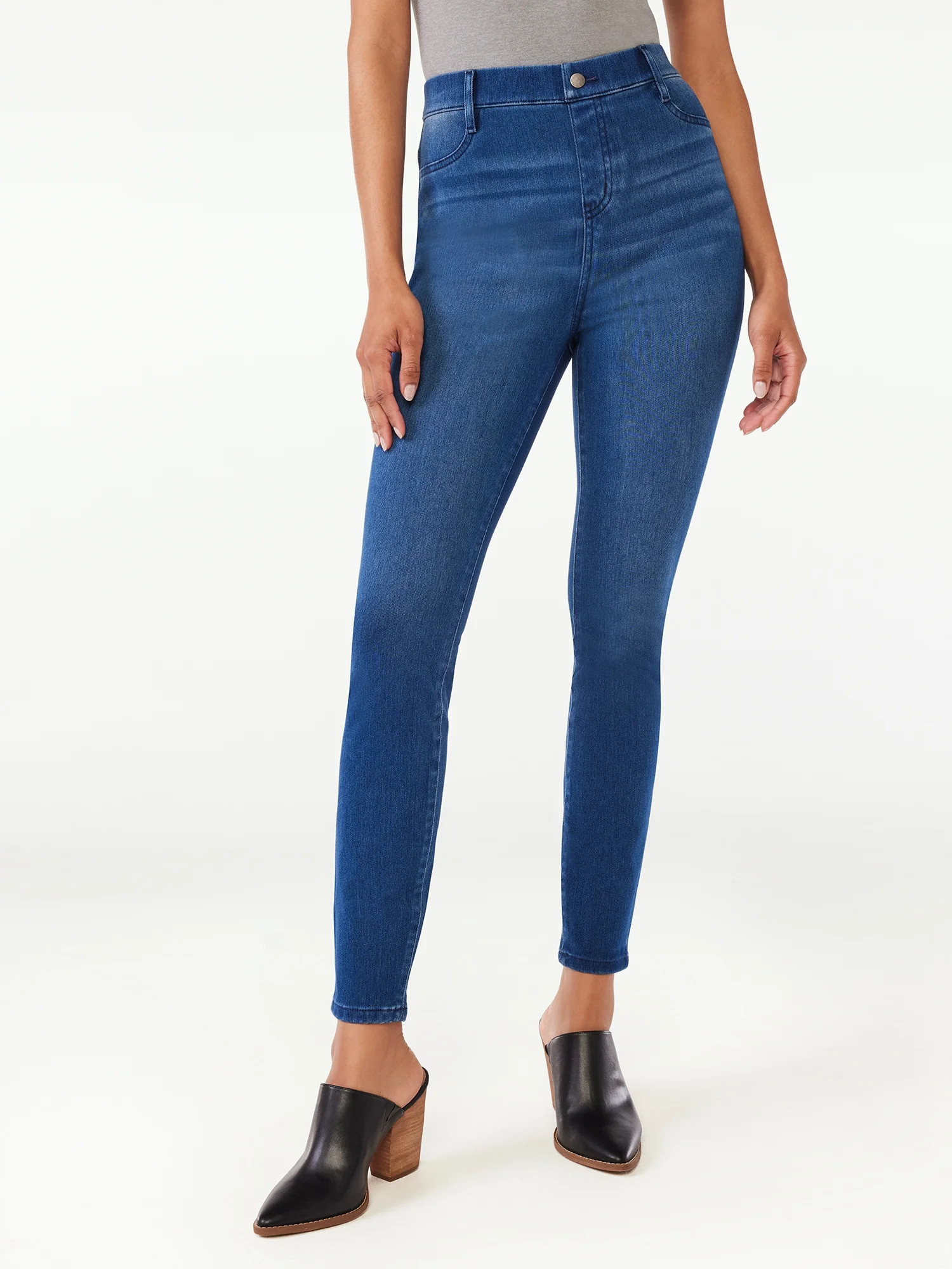 Time and Tru Women's High Rise Jeggings, 29" Inseam, Sizes XS-XXXL | Walmart (US)