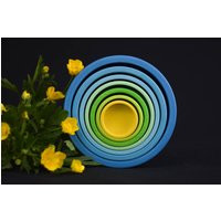 Wooden Nesting Bowls Set, Stacking Cups, Matching Toys, Montessori Baby Waldorf Toddler 1St Birthday | Etsy (US)