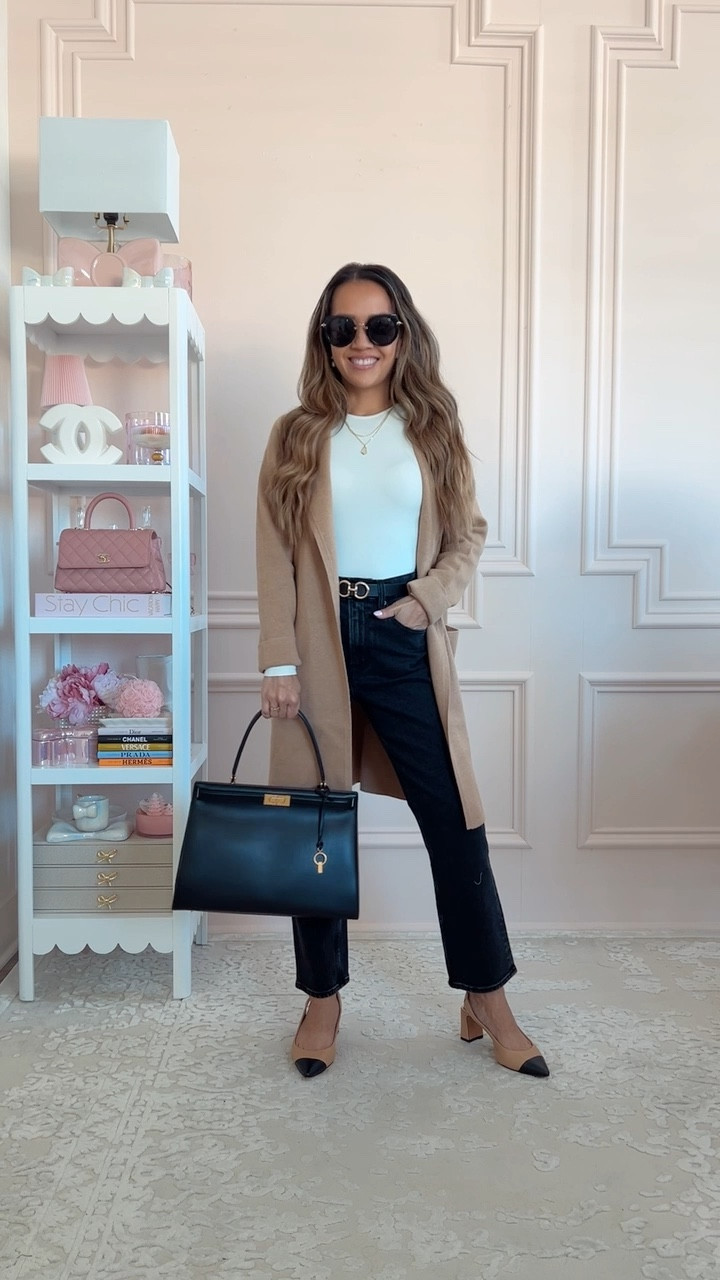 Camel coatigan and straight leg jeans are on sale!

Wearing XXS for cardigan and 24 short for jeans 

#LTKWatchNow #LTKSaleAlert #LTKCyberWeek