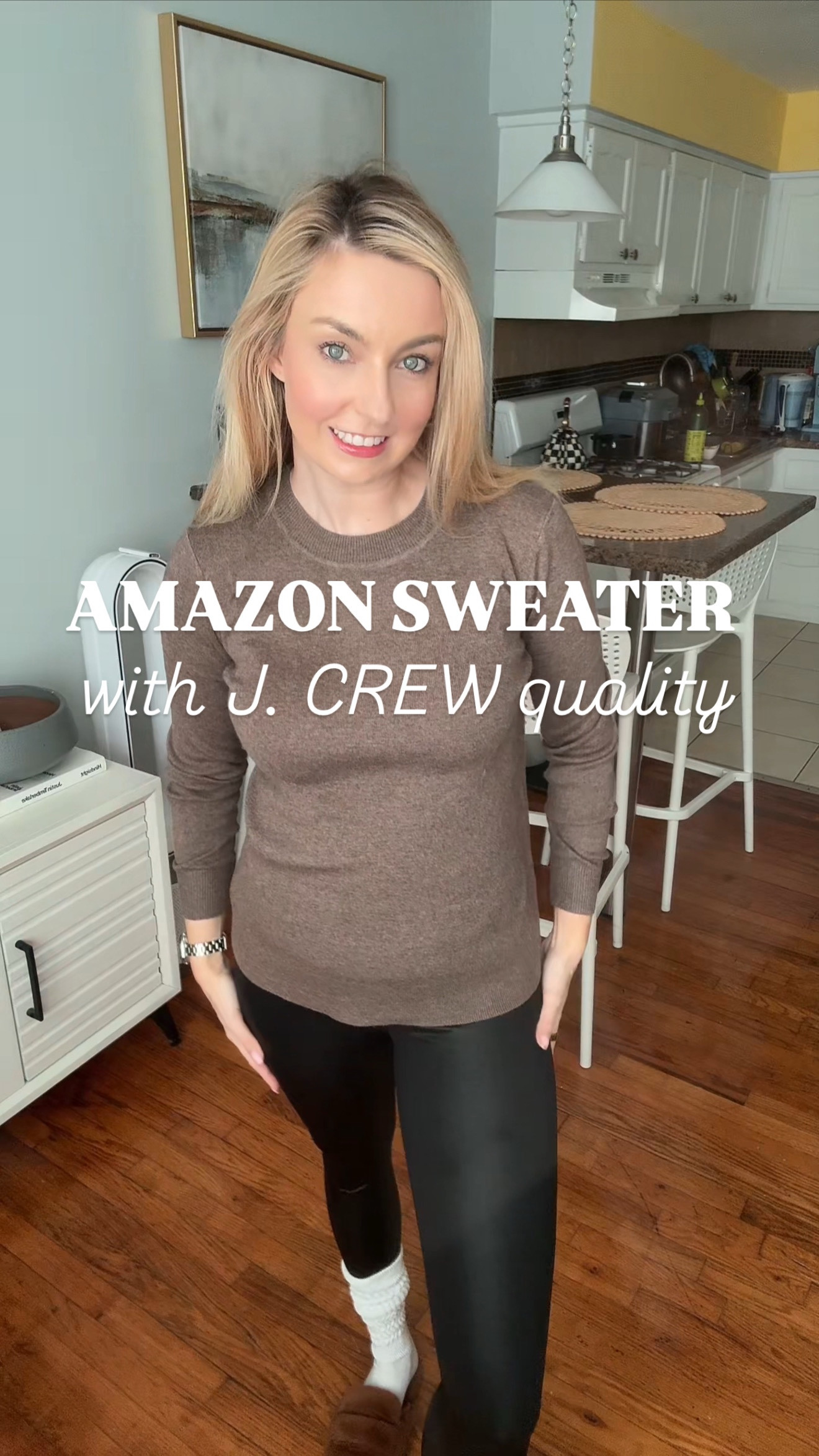 Amazon sweater with J. CREW quality. I’m not surprised this is Amazon bestseller and I needed to try it! It’s so cozy and sooo good! Try it now!

Brown sweater, Amazon finds, Amazon fashion, leggings outfit, winter ootd, winter outfit, casual outfit, scarf coat 

#LTKStyleTip #LTKFindsUnder50 #LTKWatchNow