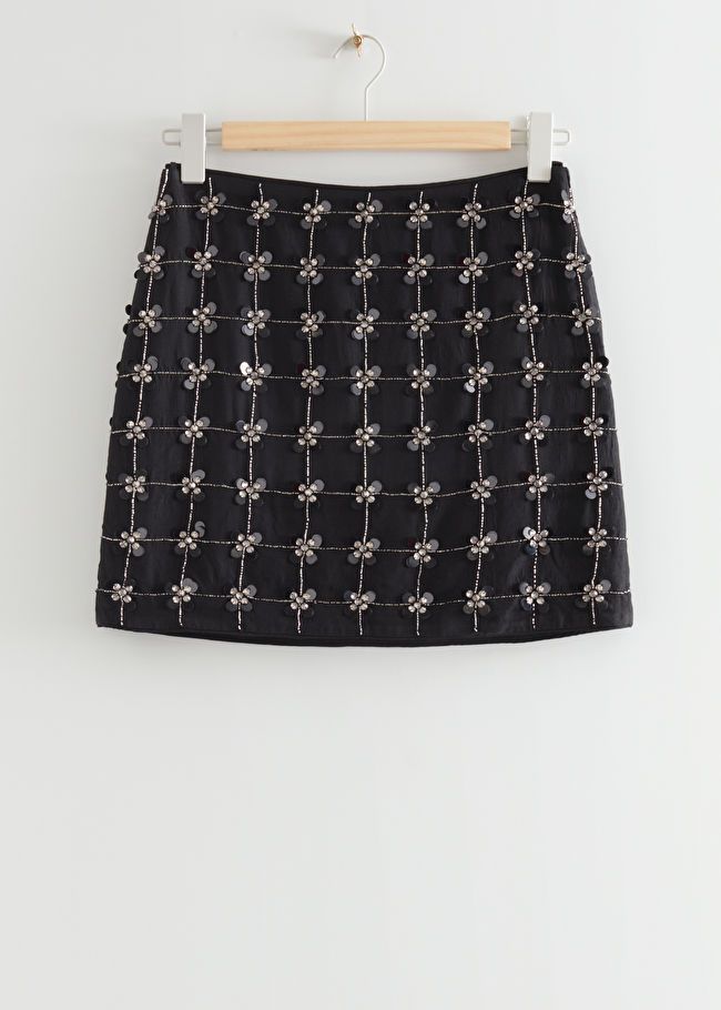 Gemstone Embellished Party Skirt | & Other Stories US