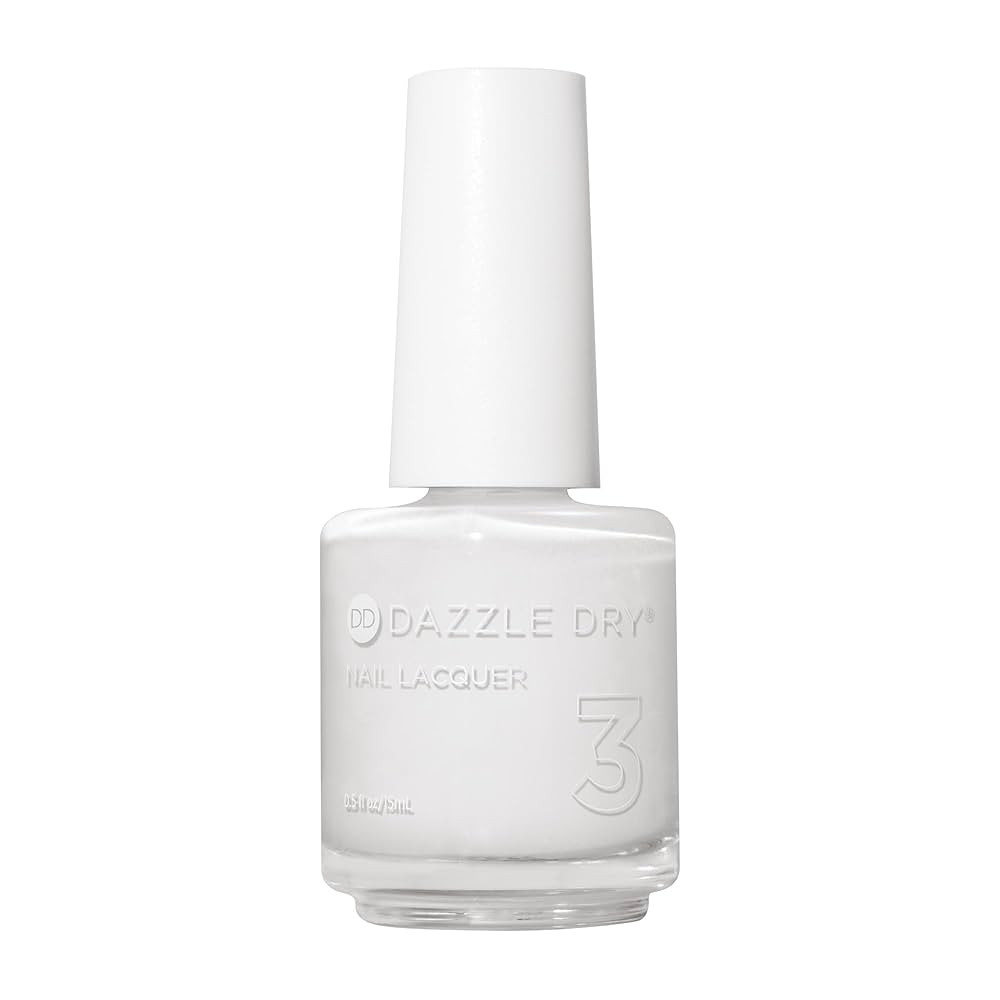 Dazzle Dry Nail Lacquer (Step 3) - White Lightning - A true stark white full coverage cream. (0.5... | Amazon (US)