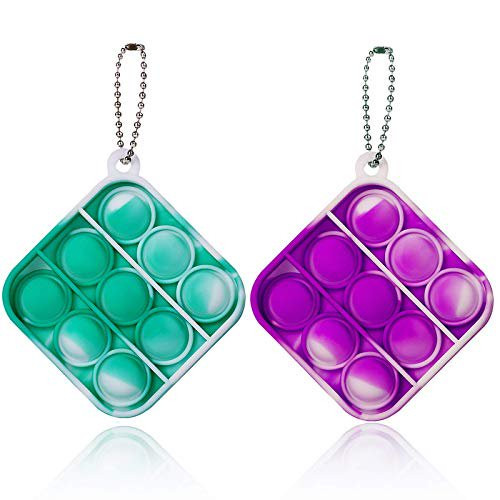 LZJZ Mini Push Pop Bubble Fidget Sensory Toys,Fidget Simple Toy,Stress Relief Hand Toys Keychain ... | Walmart (US)