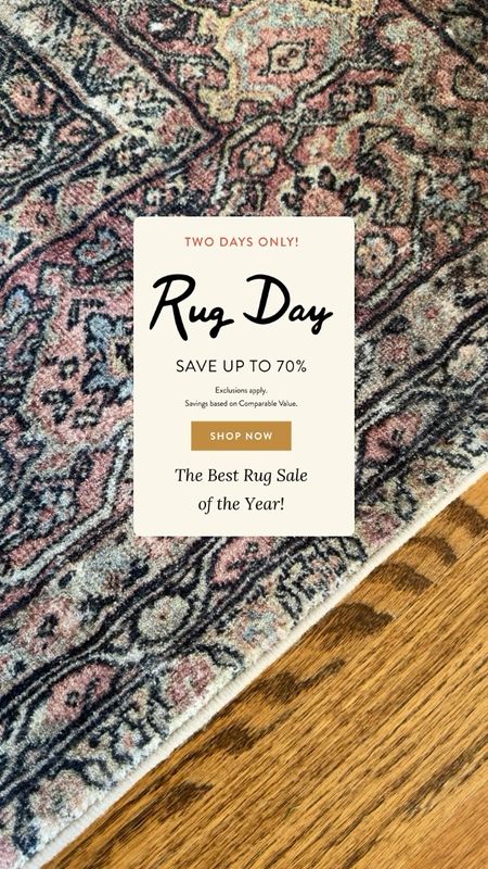 Rug sale. Up to 70% off. Rug Day at Rugs Direct. Amber Lewis x Loloi rug. 
This one is CloudPile color: Denim

#LTKsalealert #LTKhome