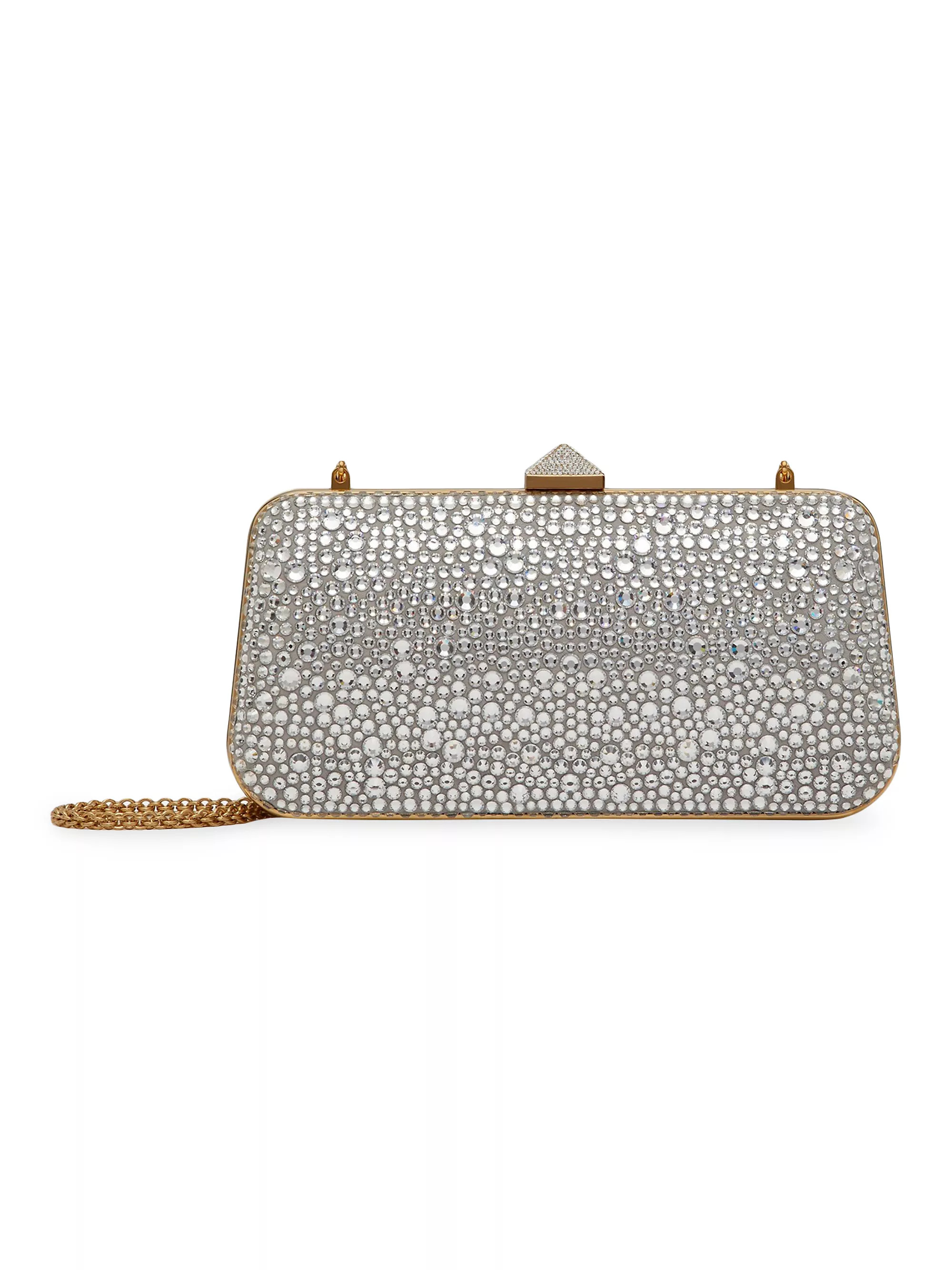 Shop Valentino Garavani Carry Secrets Rhinestone Minaudiere | Saks Fifth Avenue | Saks Fifth Avenue