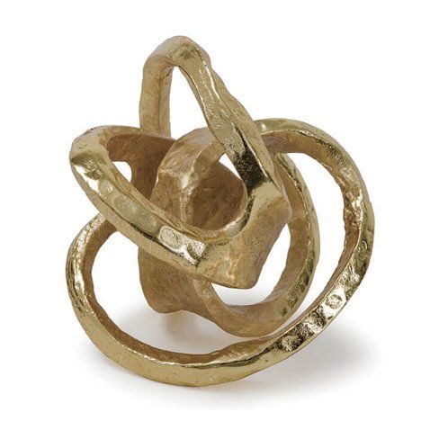 7" Aluminum Knot, Gold | One Kings Lane