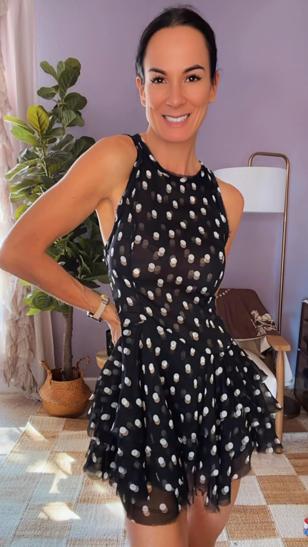 A matching moment is always a moment. 🖤⚪️
Polka dots, but make it chic, effortless, and ready for the day.

This dress does all the talking—flirty, flattering, and impossibly cute from every angle.

Throw it on, add your confidence & a matching jacket, and go. 💃🏻

Wearing XS in all

#NicoleColeeStyle
#PolkaDotMoment
#EffortlessStyle
#ChicEveryday
#StyledAndConfident

Nicole Colee, free people, mini dress, date night dress, polka dot, 


#LTKdayinmylife #LTKootd #LTKgrwm