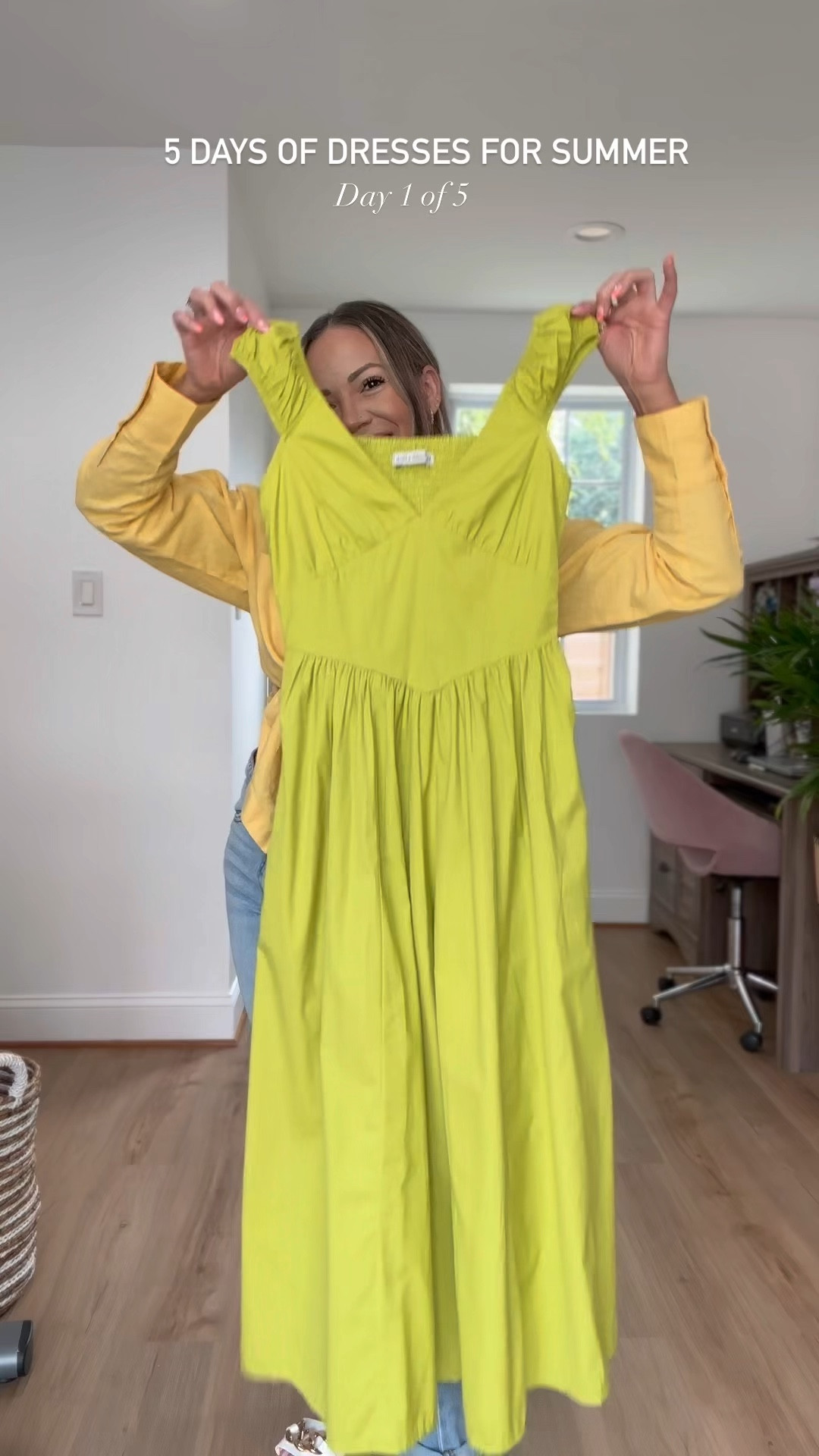First-ever DressFest!
Abercrombie is having 20% off all dresses, plus an additional stacking 15%-off almost everything else. This lime green dress would be perfect for brunch, cock, and summer picnic. Wearing XS/regular. 

#LTKsalealert #LTKstyletip #LTKwedding
