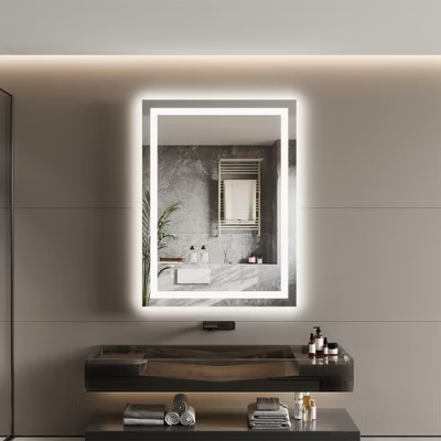 24”x32” Bathroom Mirror, LED Mirror for Bathroom, Vanity Mirror with Dimmable Lights, Anti-Fog and 3 Color Temperature, Back Lit + Front Lit | Target