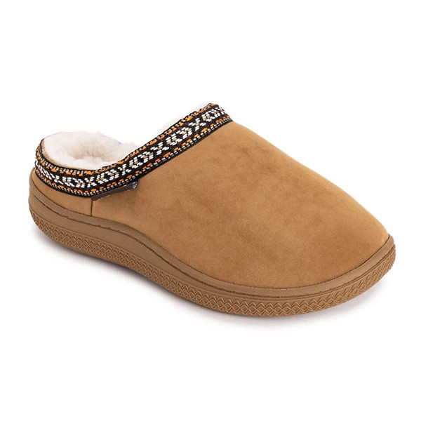Women's MUK LUKS Faux Suede Clog Slippers XLarge Tan | Scheels