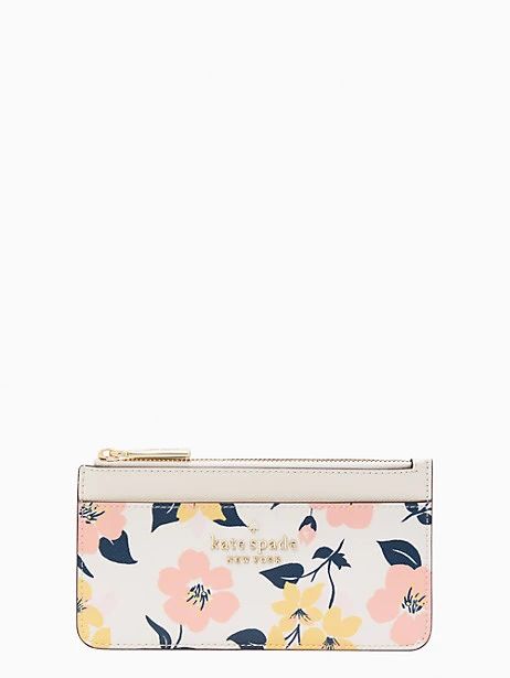 staci lily blooms boxed large slim card holder | Kate Spade Outlet
